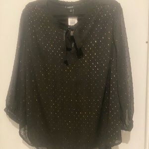 NWT Torrid black sheer top Size 1